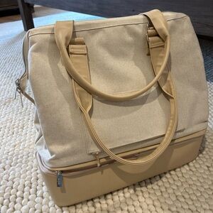 BEIS Weekender Bag NWOT in Beige
